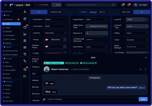 Chat Page CRM Image