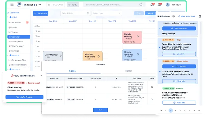Calendar Page CRM Image