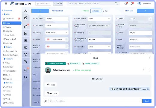 Chat Page CRM Image