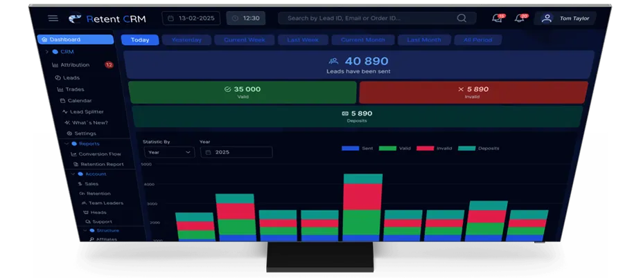 Desktop Image With CRM Features