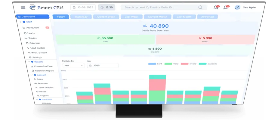 Desktop Image With CRM Features